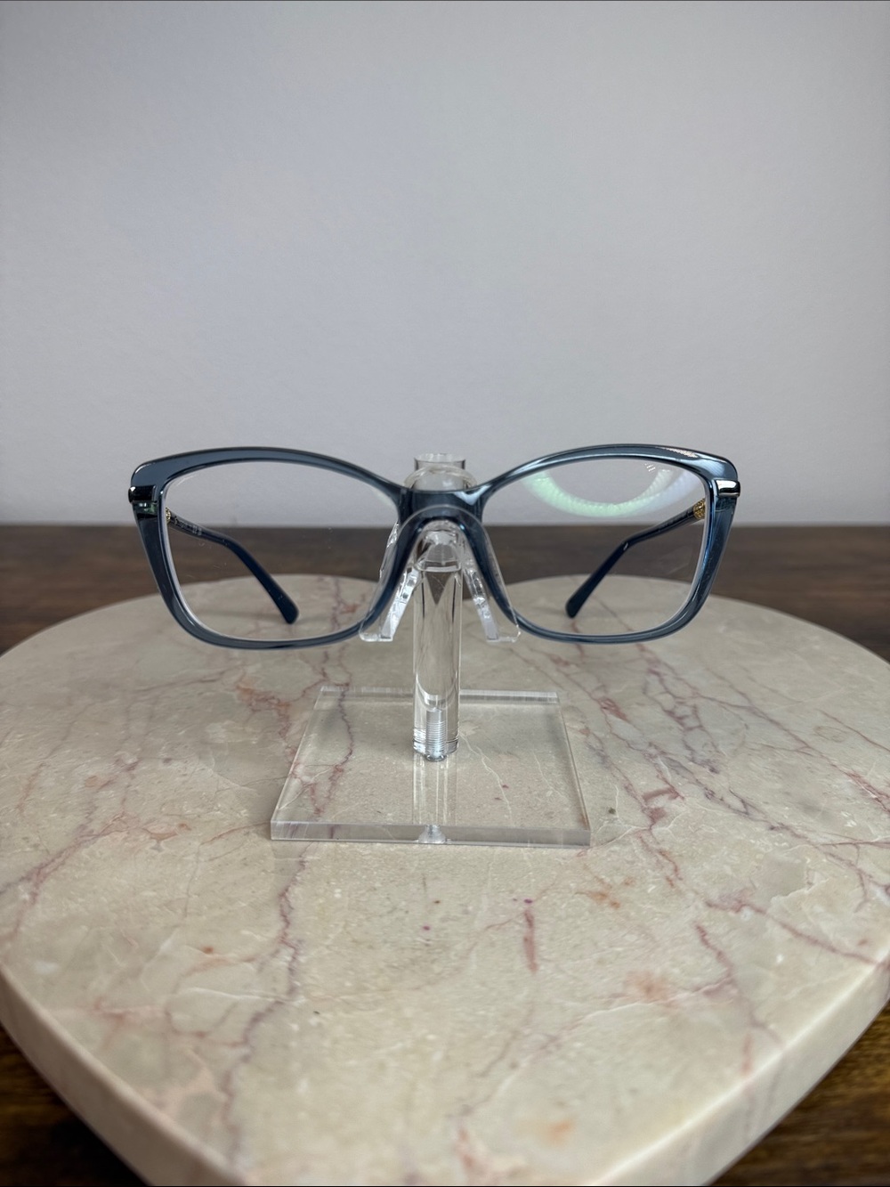 Vogue Clear Blue-Gray Women's Fashion Eyeglasses